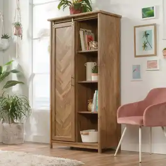 Walmart Sauder Coral Cape Storage Cabinet, Sindoori Mango Finish offer