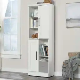 Walmart Sauder HomePlus 2-Door Storage Cabinet, Soft White Finish offer