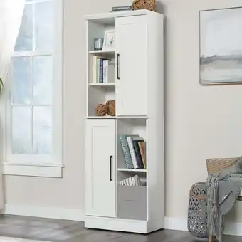 Walmart Sauder HomePlus 2-Door Storage Cabinet, Soft White Finish offer
