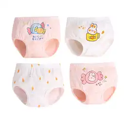 Walmart Utlike 4 Pack Girls Underwear Cartoon Cotton Briefs Panty Soft Toddler Panties Size 3 Years-4 Years offer