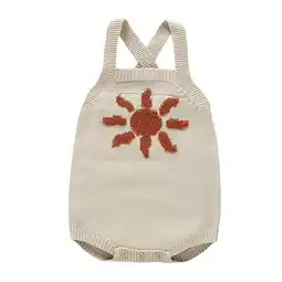 Walmart Baby Girls Boys Strap Pattern Knit Sweater Sleeveless Loose Adorable Bodysuit Size 0 M-3 M offer