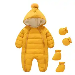 Walmart ZyeKqe Baby Girl Boy Snowsuit Unisex Winter Warm Jumpsuit Zipper up Romper Infant Toddler Jumpsuits offer