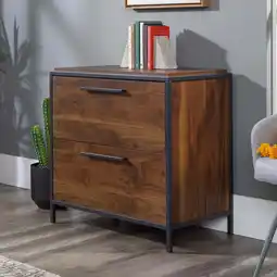 Walmart Sauder Nova Loft 2-Drawer Lateral File Cabinet, Grand Walnut Finish offer