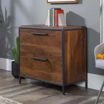 Walmart Sauder Nova Loft 2-Drawer Lateral File Cabinet, Grand Walnut Finish offer