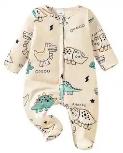 Walmart GEYEHUG Baby Boy/Girl Clothes Rompers Bamboo Little Soft Dinosaur Pattern Baby Footie Pajamas Unisex offer
