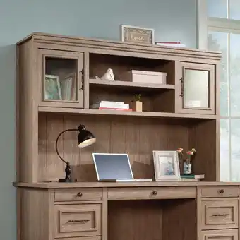 Walmart Sauder Rollingwood 66 Hutch, Brushed Oak Finish offer