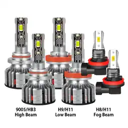 Walmart SHENKENU for Ford Ranger 2019 2020 LED Headlight Bulbs 9005 H11 High/Low Beam H11 H8 Fog Light White offer