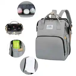 Walmart JAHY2TECH Portable Baby Crib Mommy Bag, Gray, 20L Capacity offer