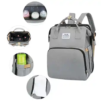Walmart JAHY2TECH Portable Baby Crib Mommy Bag, Gray, 20L Capacity offer