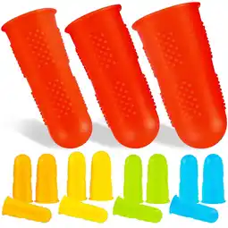 Walmart WOFASHPURET Felting Finger Guards Silicone Orange 15Pcs Small 0.7In 1.8In offer