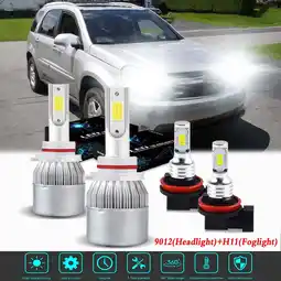 Walmart For Equinox 2018-2020 Headlights 9012 LED High and Low Beam+H11 Fog Light 4pc offer