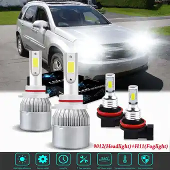 Walmart For Equinox 2018-2020 Headlights 9012 LED High and Low Beam+H11 Fog Light 4pc offer