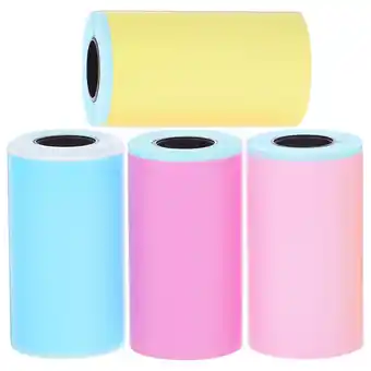 Walmart Thermal Paper 4 Rolls Printer Labels for Color Photo Transfer Receipt Heat Sensitive Stickers offer