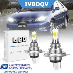 Walmart For Toyota Camry 1997-1999 LED Headlight Bulb H4 High/Low Beam 2Pcs 6500K Super Bright White offer