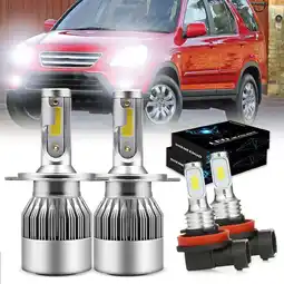 Walmart 9003 H11 Headlight Fog Lights for Honda Crv Cr-V 2007-2010 2011 2012 2013 2014 LED Headlight Lights offer
