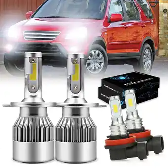 Walmart 9003 H11 Headlight Fog Lights for Honda Crv Cr-V 2007-2010 2011 2012 2013 2014 LED Headlight Lights offer