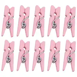 Walmart MLINS 300PCS Pink Mini Synthetic Photo Clips for Decorating Home Parties Weddings and More offer