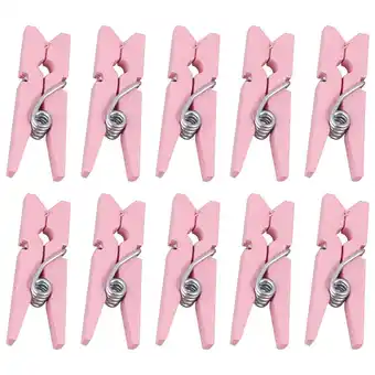 Walmart MLINS 300PCS Pink Mini Synthetic Photo Clips for Decorating Home Parties Weddings and More offer