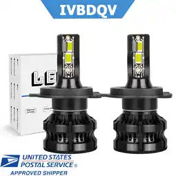 Walmart 2x H4 LED Headlight Bulbs For Toyota Yaris 2006-2014 High/Low Beam 6000K White offer