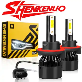 Walmart For Dodge Ram 1500 2500 2006 2007 2008 LED Headlight Bulbs H13 9008 High and Low Beam 2pcs offer