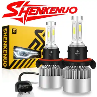 Walmart For Ford Mustang 2005-2009 2010 2011 2012 LED Headlight Bulbs H13 9008 High and Low Beam 2pcs offer
