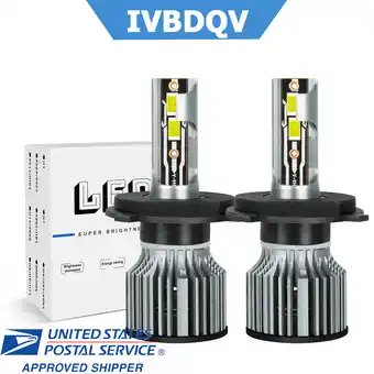 Walmart 2x H4 LED Headlight Bulbs For Toyota Yaris 2006-2014 High/Low Beam Kit 6500K White offer