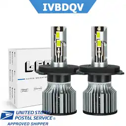 Walmart 2x H4 LED Headlight Bulbs For Honda CR-V 2007-2014 High/Low Beam Kit 6500K White offer
