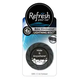 Walmart Refresh Your Car! Auto Hanging Air Freshener (Lightning Bolt Scent, 1 Pack) offer