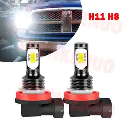 Walmart For Dodge Ram 2500 2019-2022 Led Fog Lights 4000LM 80W H8 H11 Led Bulbs 2pcs offer