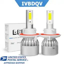 Walmart IVBDQV For 2008-2013 Ford Expedition Headlights 9008/H13 LED Light High and Low Beam Bulbs 2pc offer