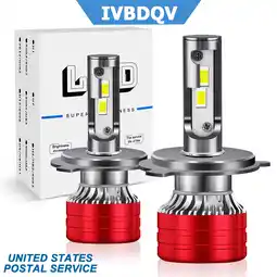 Walmart IVBDQV LED Headlight for Kia Spectra 2005-2009 LED Headlight Bulb Dual Beam H4 High/Low Beam 2pcs offer