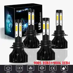 Walmart For Dodge Journey 2010-2019 Headlights,9005 9006 LED High/Low Beam Bulbs,4pcs offer