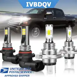 Walmart For Toyota Sequoia 2001 2002 2003 2004 2005 2006 2007 LED Headlight Hi/Low Beam Fog Light 6000K 2X offer