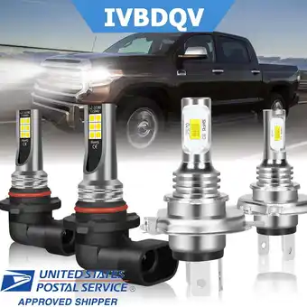 Walmart For Toyota Sequoia 2001 2002 2003 2004 2005 2006 2007 LED Headlight Hi/Low Beam Fog Light 6000K 2X offer