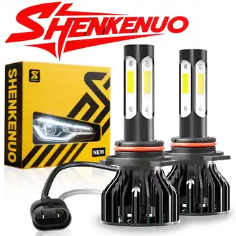 Walmart For 2011-2014 Ford edge Headlights,4 side 9012 High and Low Beam Bulbs 2pcs offer