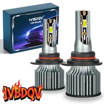 Walmart 2x 9012 LED Headlight Bulbs For GMC Acadia 2012-2019 High/Low Beam Kit 6500K Bright White offer