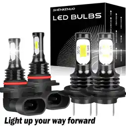 Walmart For Mazda CX-7 2007-2012 LED Headlights High Low Beam Combo Kit 200% Brighter than Halogen 4pcs offer
