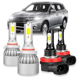 Walmart For Mitsubishi OUTLANDER 2014-2020 Combo LED Headlight High Low Beam Bulbs Kit 6000K Pack of 4 offer