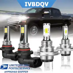 Walmart For Toyota Tacoma 2005 2006 2007 2008 2009 2010 2011 LED Headlight Hi/Lo Beam Fog Light 6000K 2X offer