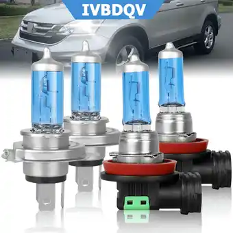 Walmart For Honda CR-V 2007-2014 Halogen Headlight Bulb H4 High Low Beam H11 Fog Light 4200K 100W 4pcs offer