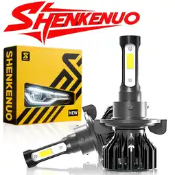 Walmart For Dodge Nitro 2007-2012 LED Headlight Bulbs 9008/H13 High Beam and Low Beam 2pc offer