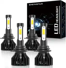Walmart For Hyundai Santa Fe 2019-2020 LED Headlight Bulbs 9005+9005 High Beam and Low Beam 4pc offer