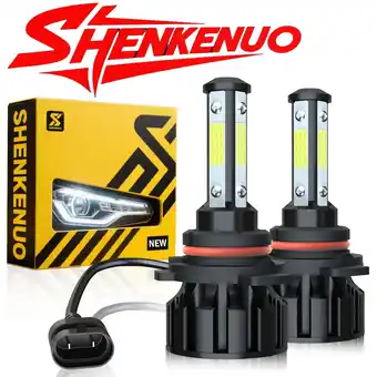 Walmart For Ford Edge 2011 2012 2013 2014 LED Headlight Bulbs 9012 High and Low Beam 2pcs offer