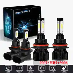 Walmart For 2002-2005 Dodge Ram 1500 Pickup Headlights,9007/HB5 High and Low Beam Bulbs 9006 Fog lights 4pcs offer