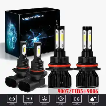 Walmart For 2002-2005 Dodge Ram 1500 Pickup Headlights,9007/HB5 High and Low Beam Bulbs 9006 Fog lights 4pcs offer