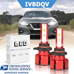 Walmart IVBDQV 9012 LED Headlight for Nissan Maxima 2004-2007 High/Low Beam 6000K Bright White 2Pcs offer