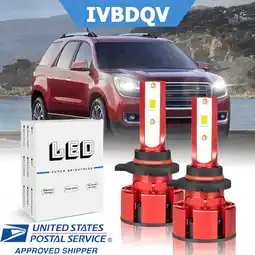 Walmart IVBDQV 9012 LED Headlight for GMC Acadia 2012-2019 High/Low Beam 6000K Bright White 2Pcs offer