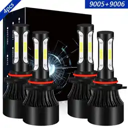 Walmart 9005 High+9006 Low Light for Chevy Trailblazer 2002-2009 LED Headlight Bulbs 6000K White 4pcs offer