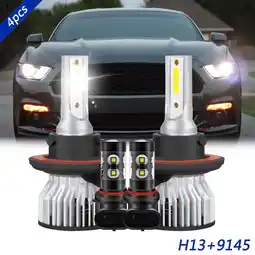 Walmart LED Headlight Fog Light Bulbs Kit White for 2009-2012 Mitsubishi Eclipse 2010 2011 offer