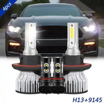 Walmart LED Headlight Fog Light Bulbs Kit White for 2009-2012 Mitsubishi Eclipse 2010 2011 offer